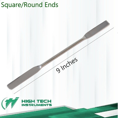 Stainless Steel Micro Lab Sampling Spatula 9'' Double Ended Mixing Instruments