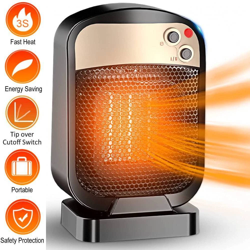 1800W Electric Portable Space Heater Fan PTC Ceramic Heating Fan Home Room  USED | eBay