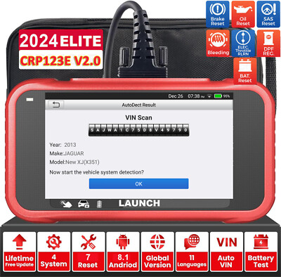 Launch CRP123E V2.0 Profi Auto Diagnosegerät KFZ OBD2 Scanner Fehlerauslesegerät