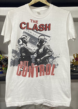 1984s THE CLASH Out of Control Punk T-shirt Cotton S-5XL