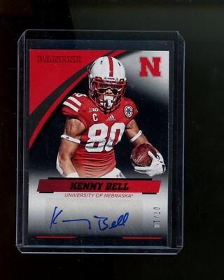 2015 Panini Nebraska Autograph Black Kenny Bell #'d 7/10 Auto