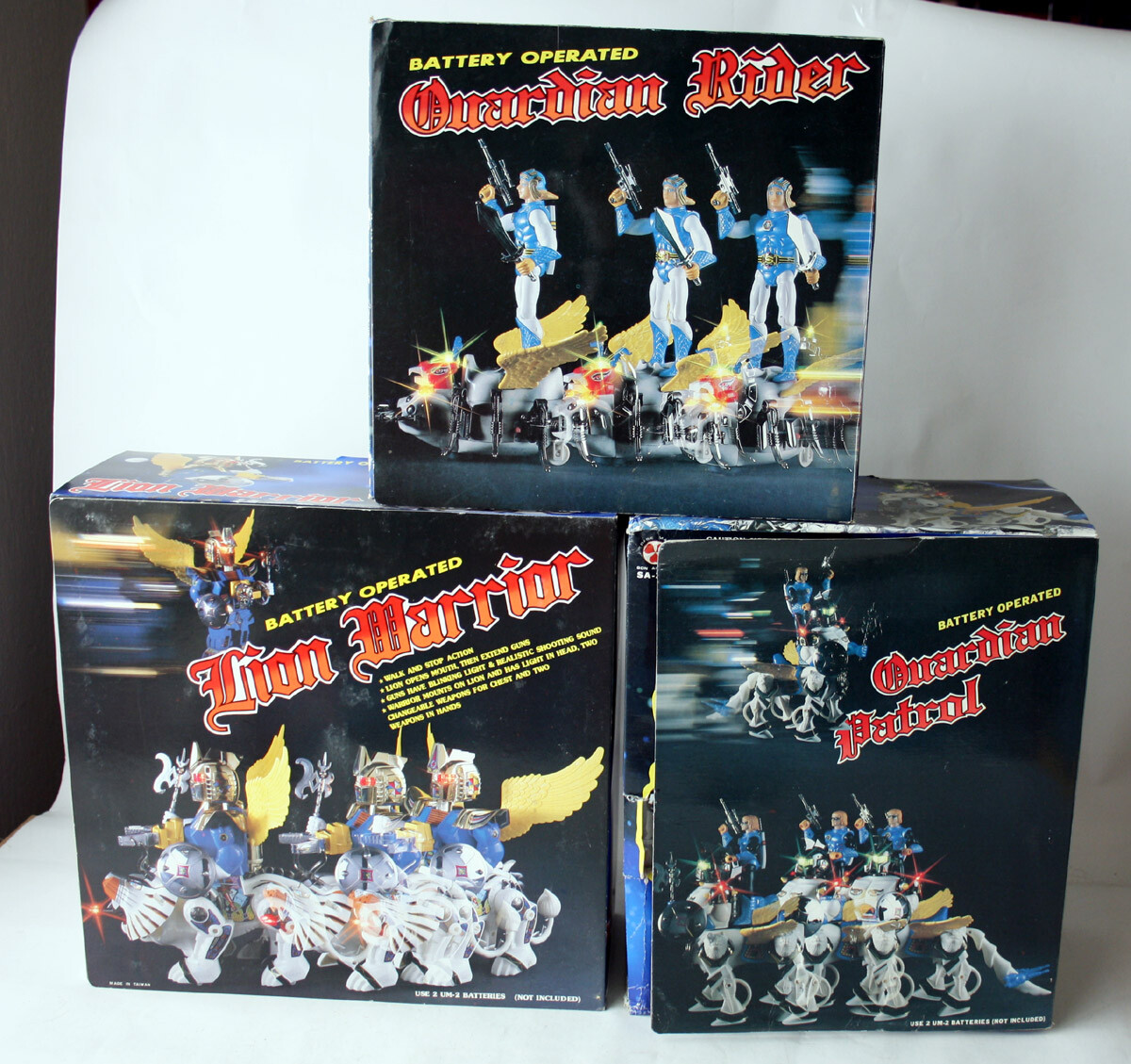 VINTAGE 1986 LION WARRIOR GUARDIAN RIDER SECTAURS BLACKSTAR