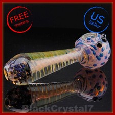 5" Handmade Thick Color Changing Nebula Swirl Tobacco Smoking Bowl Glass Pipes