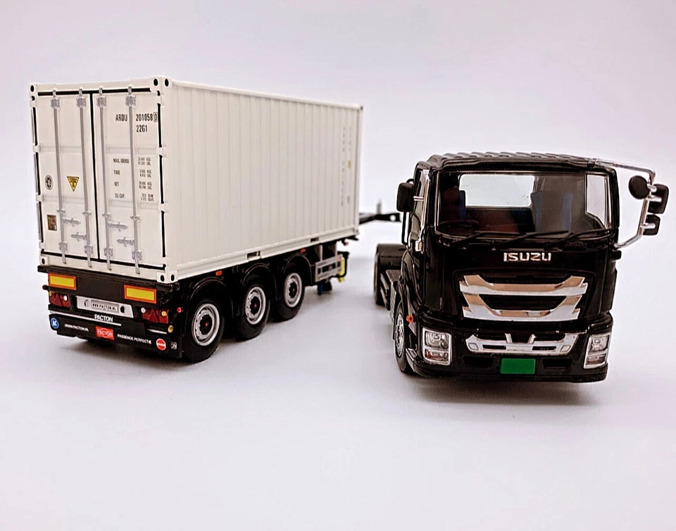 Rimorchio scheletrico 4x2 cabina corta Isuzu Giga + contenitore da 20... - Immagine 4 di 4