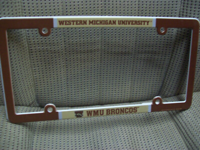 Western Michigan University Broncos Plastic License Plate Frame