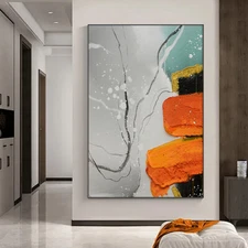 3D Oil Painting Hand Painted Abstract Canvas Art  Wall Paintings Room