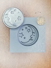 Moon an stars 3D Graphite Ingot Mold Gold Silver Copper Tin Melting Casting