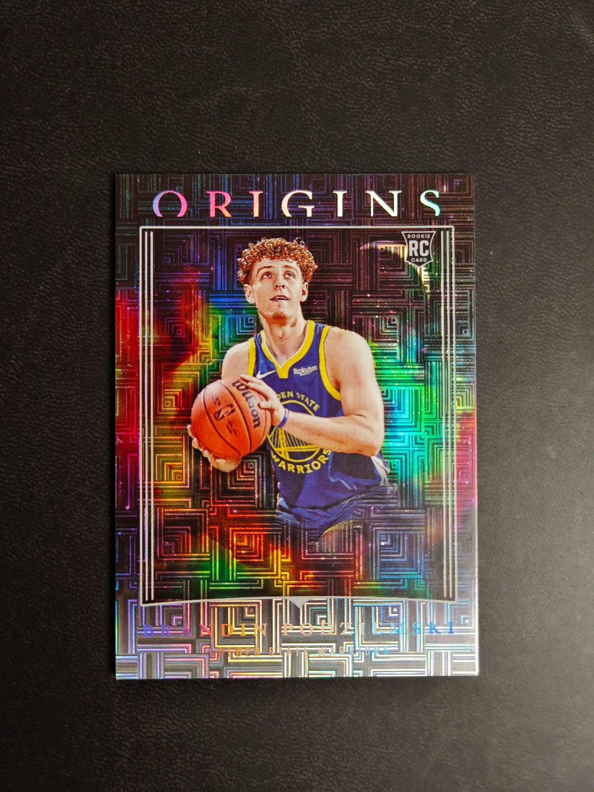 2023-24 Panini Origins Brandin Podziemski Tessellated Maze Rookie RC SSP #24