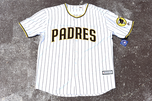 New! Manny Machado San Diego Padres White Pinstripe Baseball Jersey Adult XXXL - Picture 2 of 2