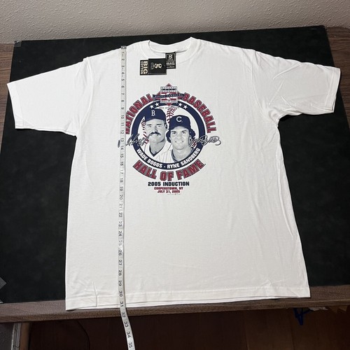 Wade Boggs Shirt Vintage Ryne Sandberg Boston Red Sox Hall of Fame Chicago Cubs - Picture 7 of 13