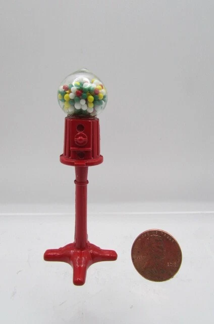 HANDLEY Dollhouse Miniature Gumball Machine on Stand RA0138