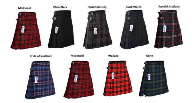 Scottish Tartan 8 Yard Highland Kilt 