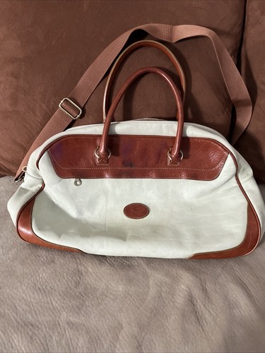 Tangaroa Terrida Brown leather & Green Large tote bag made in Italy preowned - Picture 11 of 12