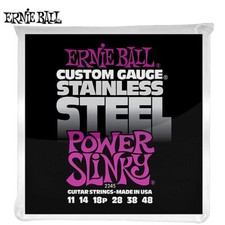 Ernie Ball 2245 Power Slinky Stainless Steel Electric Guitar Strings 11-48