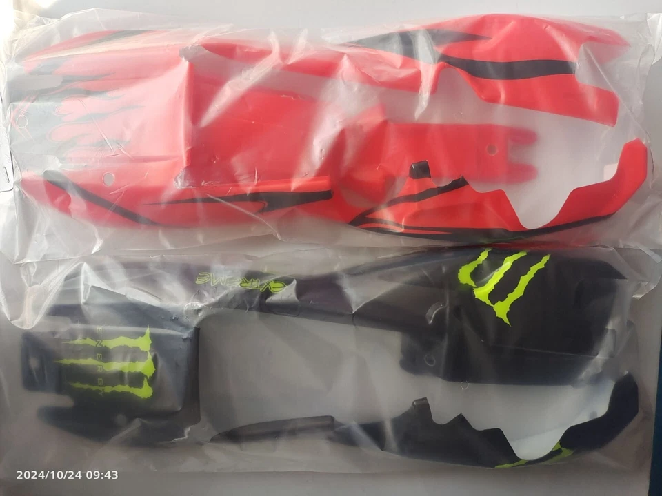 Red/Orange Body Cover Shell Set for HPI KM Rovan Baja 5b 1/5 RC CAR - Image 4 of 4