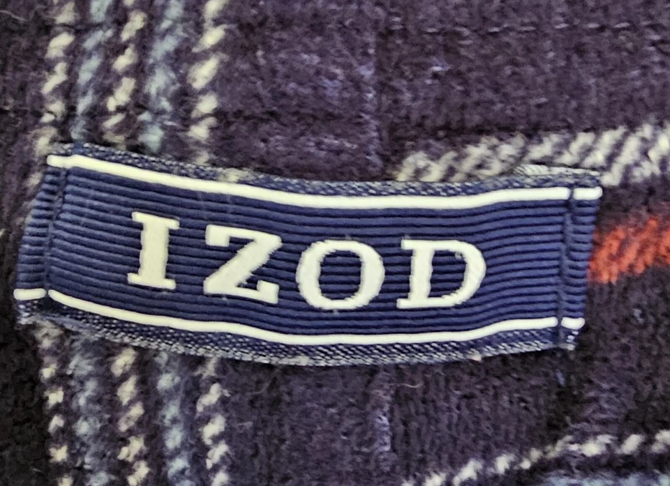 Pantalones de salón para dormir IZOD para hombre talla XL X grandes rojo blanco azul a cuadros Foto 2 de 4