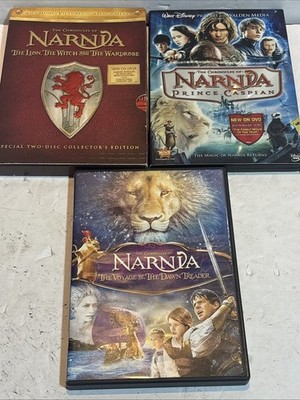 The Chronicles of Narnia Trilogy 1 2 3 DVD Bundle Lot Complete Movies Slipcovers