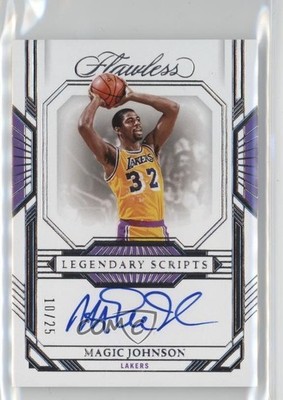 2022 Panini Flawless Legendary Scripts 10/25 Magic Johnson #LS-MGJ Auto HOF 7o6