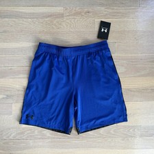 Boys Blue Under Armour Camouflage Logo Short Size XL NWT