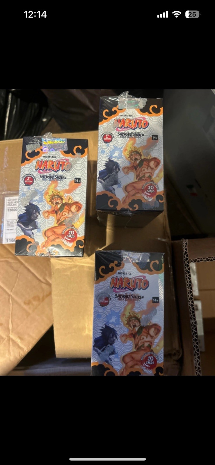 3 Display Naruto Mythos Shinobi Shiren Anglais Set 2
