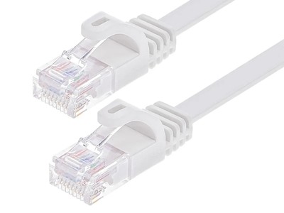 Monoprice Cat6 Ethernet Patch Cable 3ft White For Network Modem Router Xbox PS3