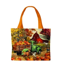 Briarwood Lane Autumn Farm Canvas Tote Bag