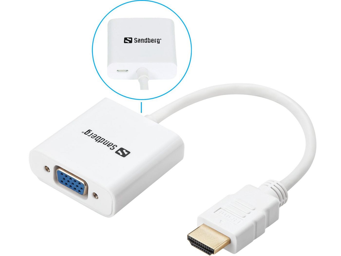 Sandberg 508-69 HDMI to VGA Converter