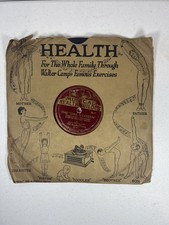 Walter Camp 1921 MUSICAL HEALTH BUILDER Exercise 78 rpm Records Set of 3  