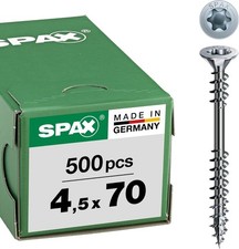 M4.5 x 70mm Fixing Screws, Countersunk, 4CUT Tip, Wirox Finish, Alloy Steel, 500