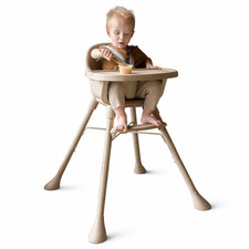 3-In-1 Convertible Baby High Chair, Feeding Chair for Toddlers , Khaki