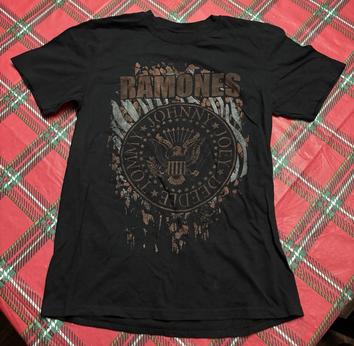 T-shirt Homme The Ramones CBGB 1978 - Punk Rock Officiel - Noir Coton - Neuf Avec étiquettes