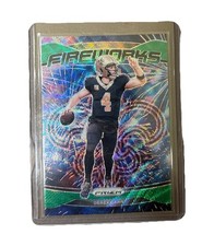 2024 Panini Prizm - Fireworks Derek Carr #11 Green Wave Prizm