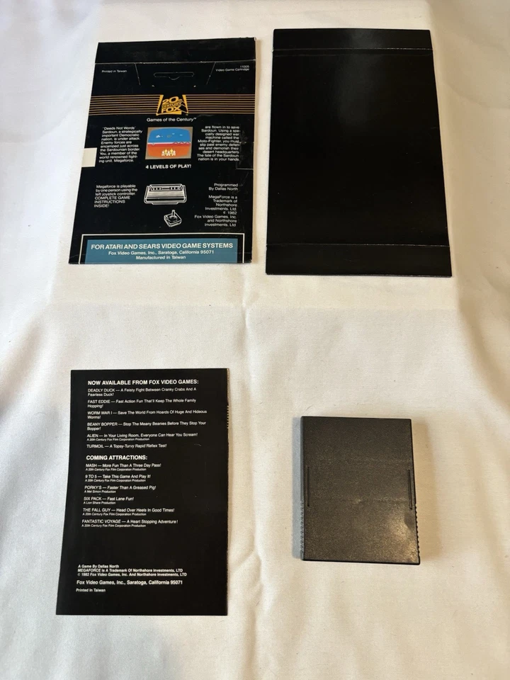 Mega Force 1982 Atari 2600 Complete in Box 20th Century Fox Tested Works Great - Image 2 of 4