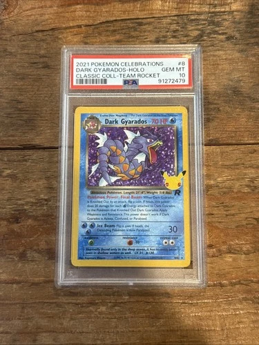 2021 Pokemon SWSH Celebrations Dark Gyarados Classic Collection #8/82 PSA 10