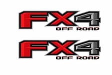 Set Of 2 Ford F150 Fx4 Off Road Decals F Stickers Red Gray Black Bed Side Fh5a0