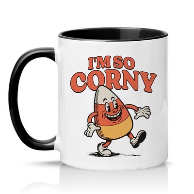 Im So Corny Unisex 11 Unzen Keramiktasse Zuckermais Halloween Humor Geschenk