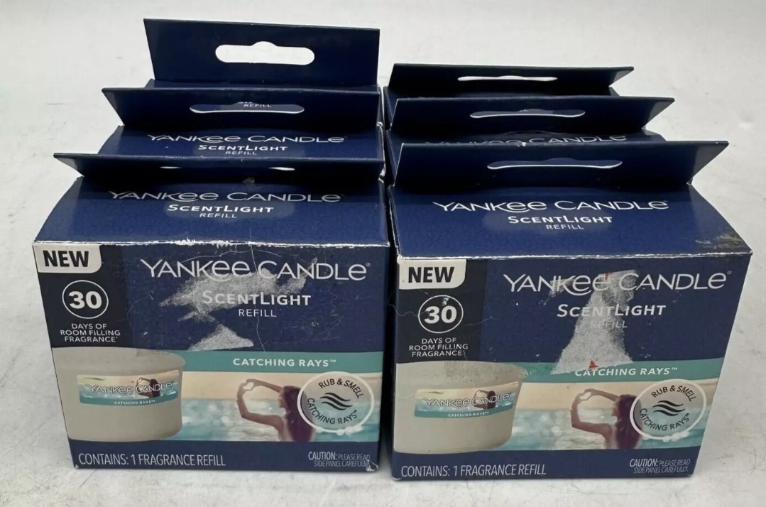 6 Yankee Candle ScentLight Catching Rays Fragrance Refills Fast Shipping