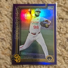 Topps Randy Vasquez 456 2025 Series 2 Padres Purple Parallel /250