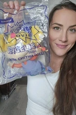 1998 Rugrats Viacom Rare Angelica Plush  Blockbuster Video Movie New In bag 3