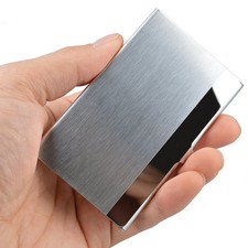 Stainless Steel Card Holder Case Pocket Metal Wallet for ID Credit Business Card