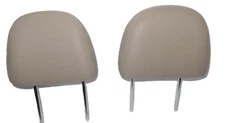 2012-2017 VW Beetle  Rear Left Right Seat Headrest Pair Tan Leather OEM