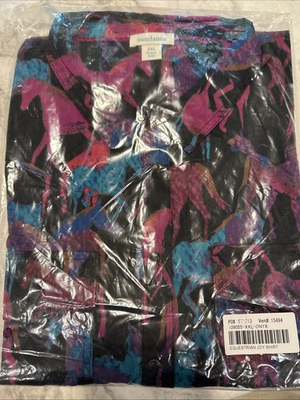 #ad #ad Sundance Women’s Equestrian Joy Shirt LS Button Down Onyx Color XXL NWT $45.00