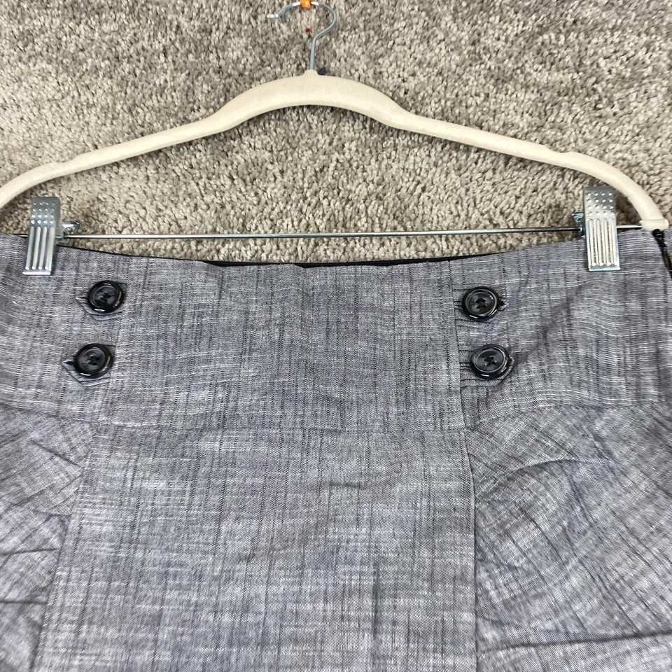 Falda Lápiz HeartSoul Career Marinero Juniors Talla 9 Negra Gris Plisada abertura Foto 2 de 4