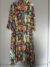 NEW Printed Long Chiyere Asian Dress for Women Size S