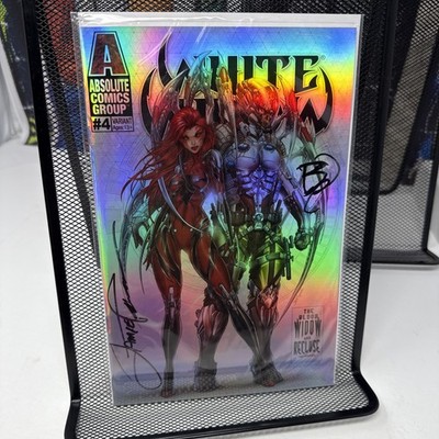 White Widow #4 2020 Absolute Comics Tyndall Deadly Duo Foil Cover K - Signed COA