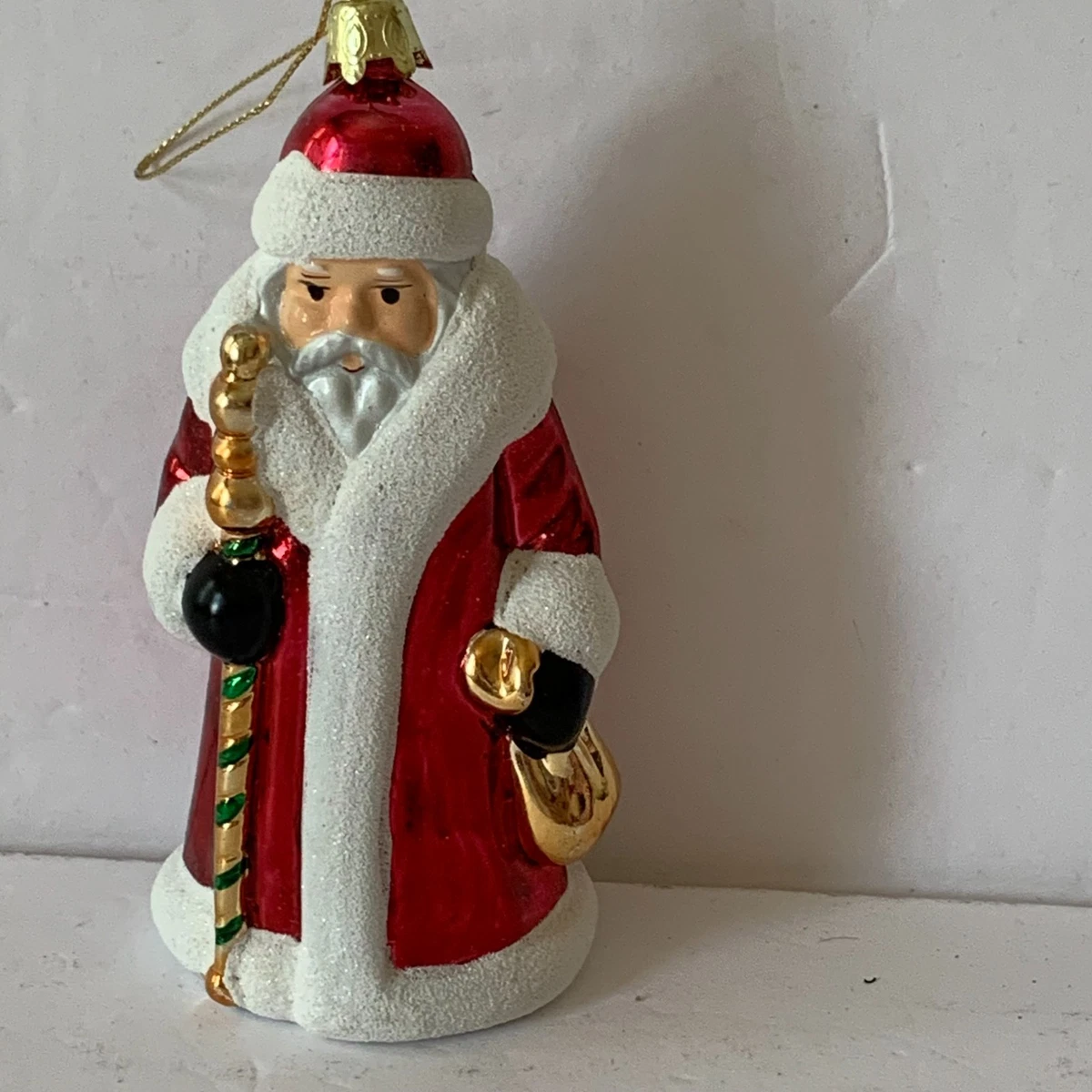 Glass Santa Christmas 1991 Year Manufactured Collectible Holiday