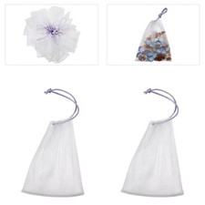 40 Pcs Soap Foaming Bag Mesh Net Facial Cleanser For Bath And Shower