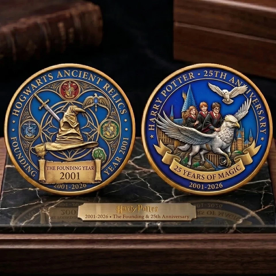 Harry Potter 25Th Anniversary Wizard World Commemorative Coin