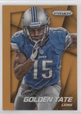 2014 Panini Prizm Orange Prizm Golden Tate #117 no9