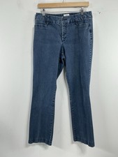 Womans Excellent Condition St John  s Bay Straight Leg Blue Jeans Size 12 P